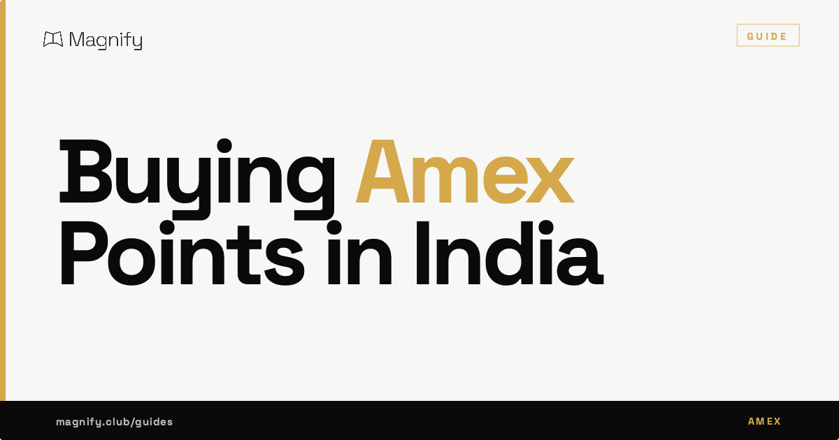 Buying Amex Points in India