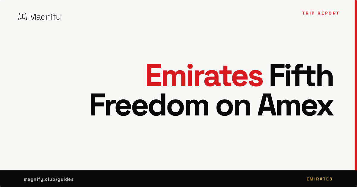 How I Booked a 13-Hour Emirates Flight by Spending ₹4 Lakh on Amex Platinum Travel