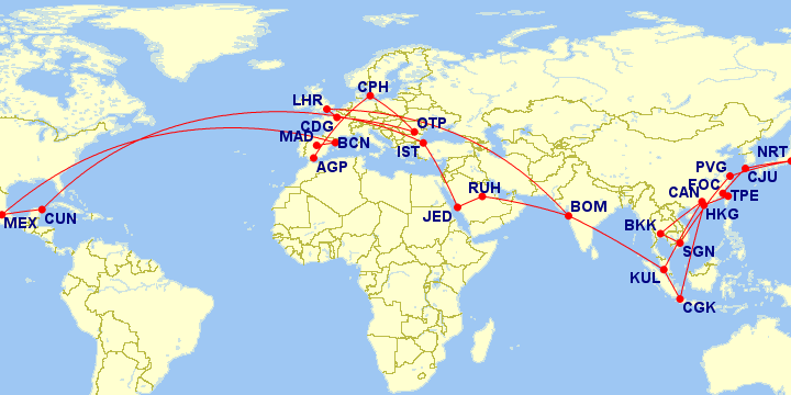 Our SAS Travel Map of 2024 to earn 1 million points