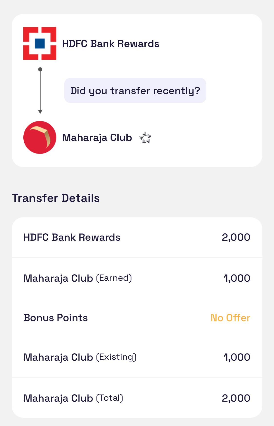 HDFC Infinia to Air India Maharaja Club