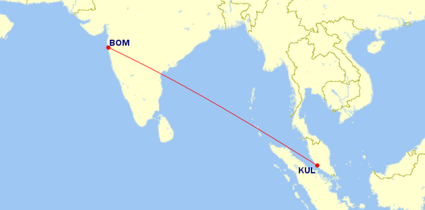 Mumbai to Kuala Lumpur