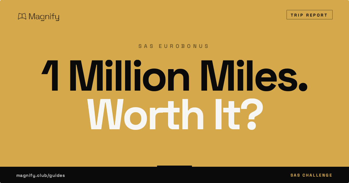 SAS EuroBonus Challenge: Why We Did It