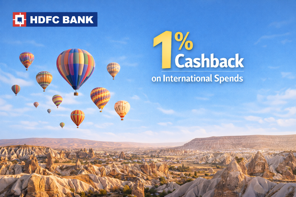HDFC Global Value Program: 1% Cashback on International Spends