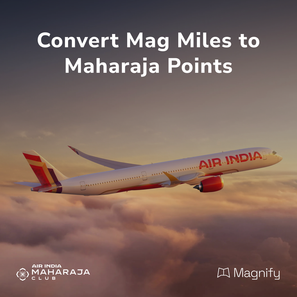 Mag Miles Now Transfer to Air India Maharaja Club